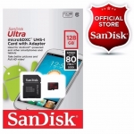 MicroSDHC 128GB Sandisk Class 10